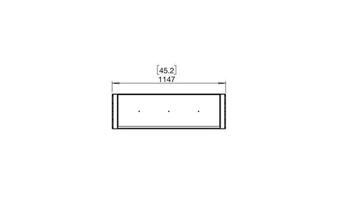 Ecosmart Fire Flex 42IL Island Fireplace Insert - Black Finish / Black Burner - ESF.FX.42IL.B